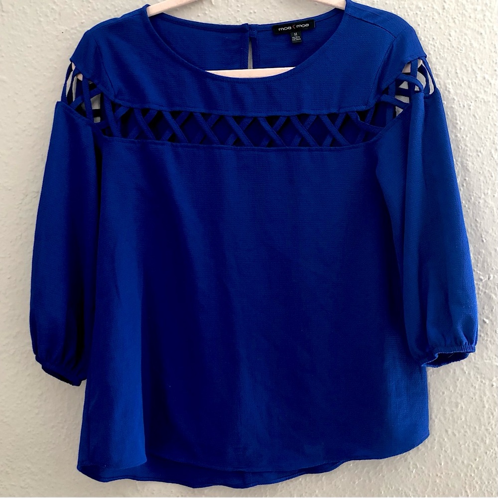 Moa Moa Royal Blue Blouse